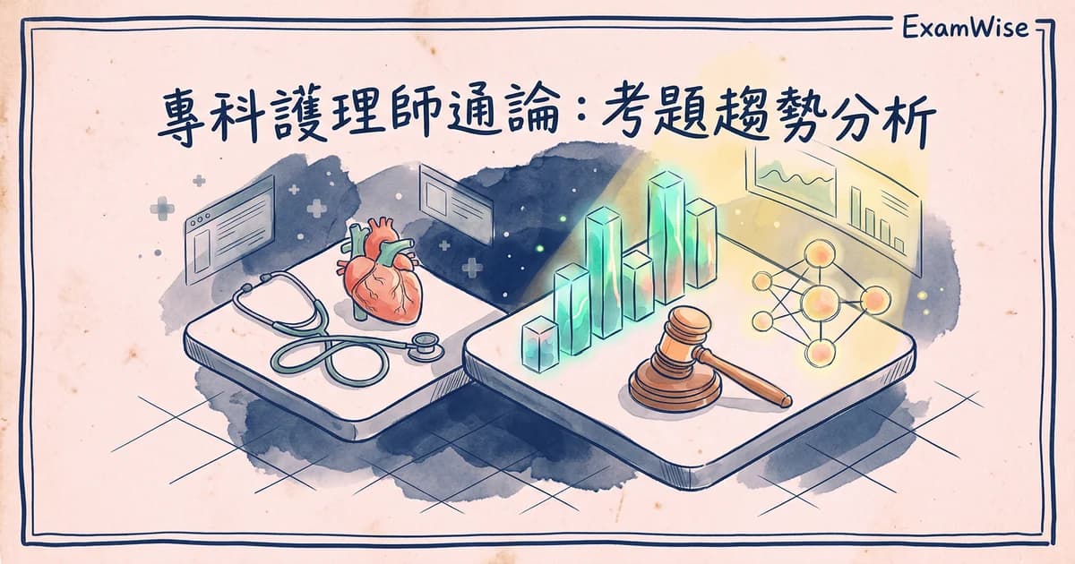一半的考題非臨床題：960 題揭露專師通論的真實考法｜專師考題分析系列 ①