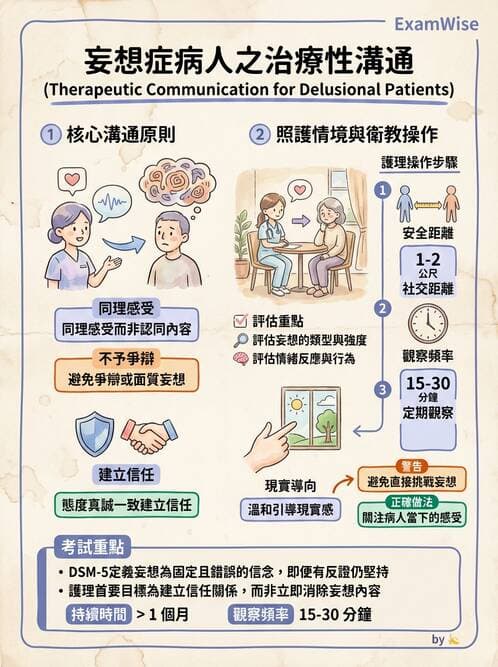 護理師 - 思覺失調症護理 - AI 圖文解析預覽
