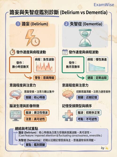 護理師 - 老年精神疾患 - AI 圖文解析預覽