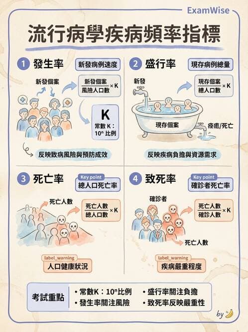 護理師 - 生命統計與健康指標 - AI 圖文解析預覽