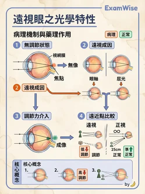 驗光生 - 近視與遠視的分類、成因及眼球光學基礎 - AI 圖文解析預覽
