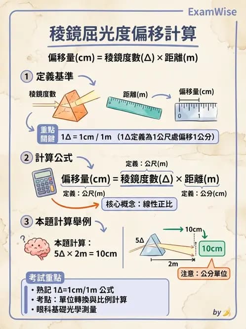 驗光生 - 屈光處方計算、轉換與矯正鏡片光學 - AI 圖文解析預覽