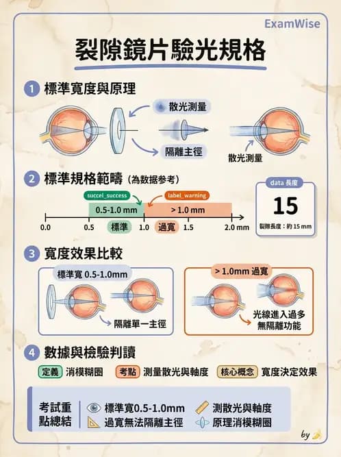 驗光生 - 傑克森交叉圓柱鏡與裂孔板操作 - AI 圖文解析預覽
