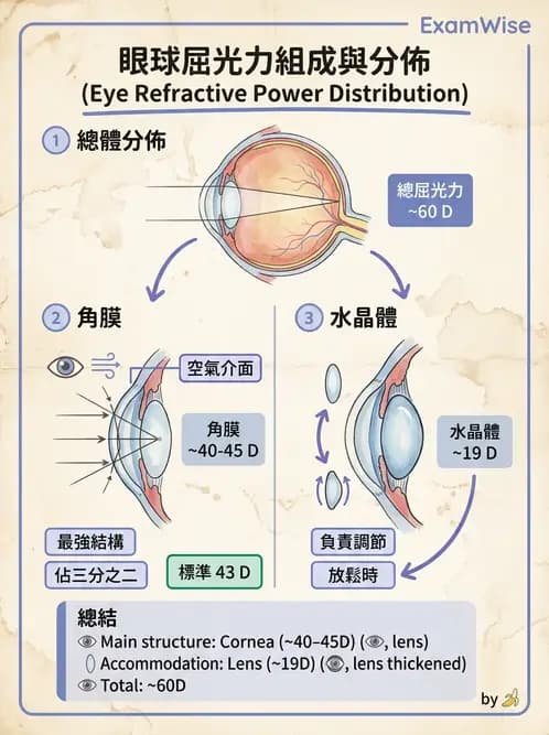 驗光生 - 屈光不正基礎:近視、遠視與視網膜影像 - AI 圖文解析預覽