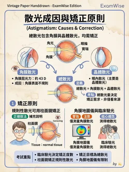 驗光生 - 散光分類與類型判斷 - AI 圖文解析預覽