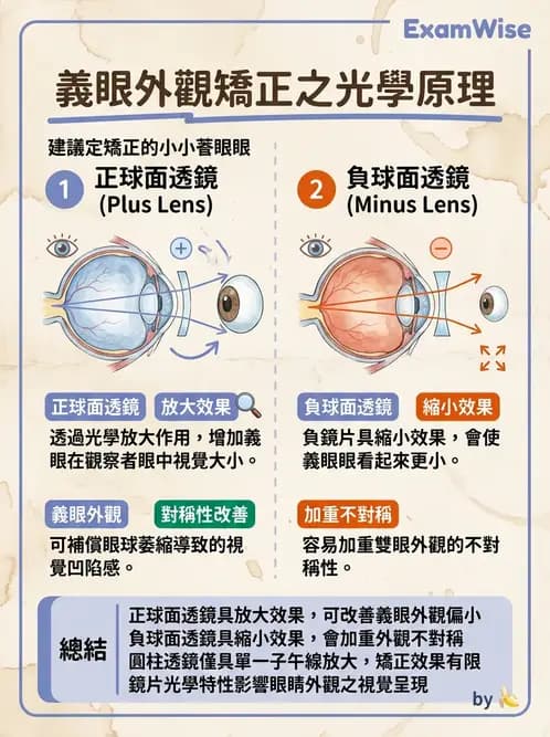 驗光生 - 眼鏡放大率與鏡片光學計算 - AI 圖文解析預覽