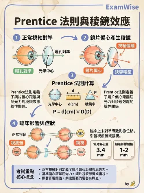 驗光生 - 屈光處方計算、轉換與矯正鏡片光學 - AI 圖文解析預覽