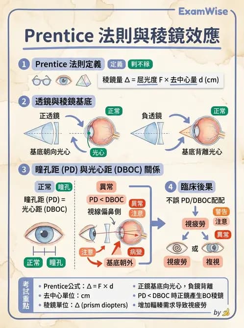 驗光生 - 屈光處方計算、轉換與矯正鏡片光學 - AI 圖文解析預覽