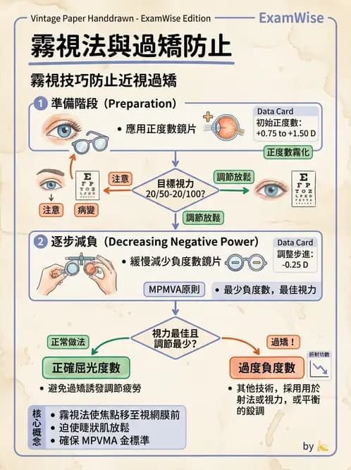 驗光生 - 球面度數確認與紅綠測試 - AI 圖文解析預覽