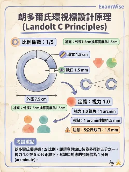 驗光生 - 視力表原理、記錄與對比敏感度 - AI 圖文解析預覽