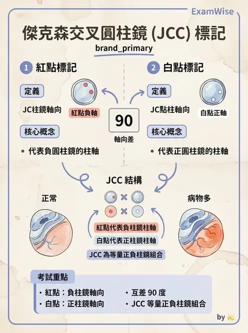 驗光生 - 傑克森交叉圓柱鏡與裂孔板操作 - AI 圖文解析預覽