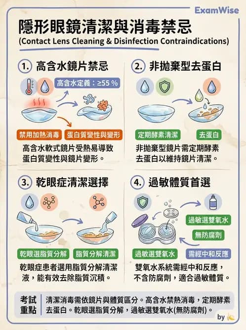 驗光生 - 隱形眼鏡消毒系統與感染控制 - AI 圖文解析預覽