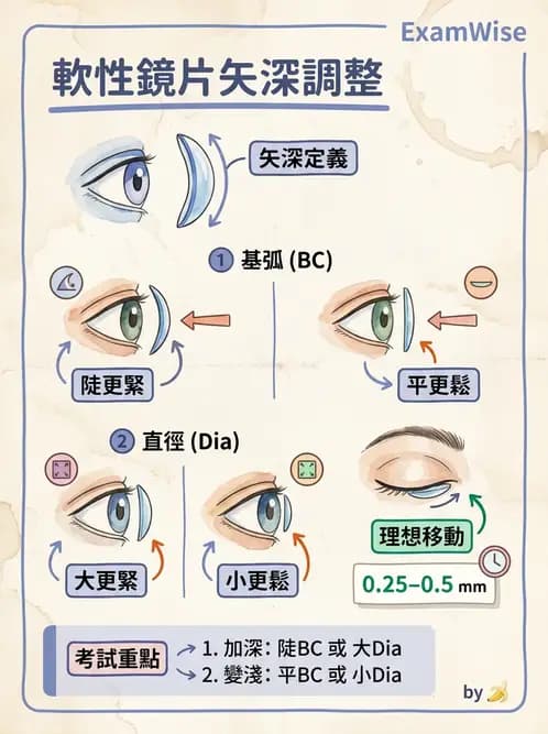 驗光生 - 軟式鏡片配適評估與臨床調整 - AI 圖文解析預覽