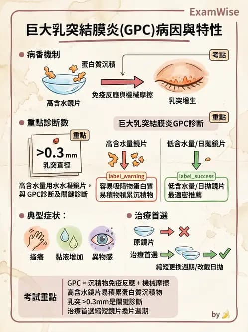 驗光生 - 乾眼、沉積物與結膜過敏反應 - AI 圖文解析預覽