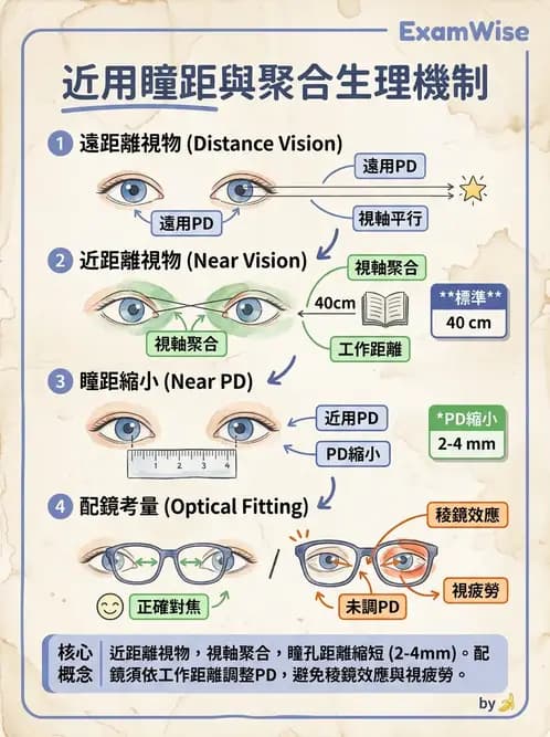 驗光生 - 驗度儀使用、PD量測與鏡框配製參數 - AI 圖文解析預覽