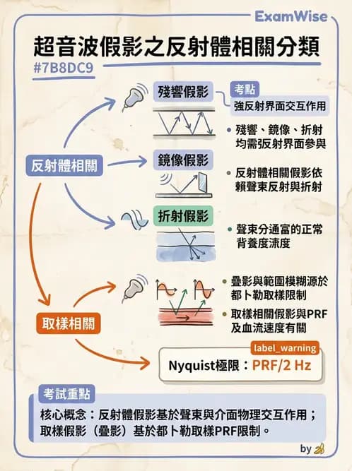放射 - 超音波物理與換能器 - AI 圖文解析預覽