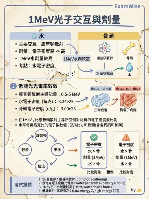 放射 - 劑量物理量與單位 - AI 圖文解析預覽