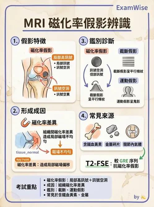 放射 - 磁振影像品質與參數 - AI 圖文解析預覽