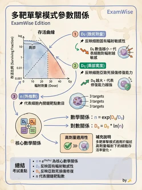 放射 - 細胞存活曲線與週期 - AI 圖文解析預覽