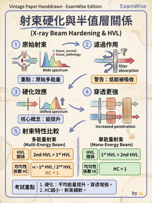 放射 - 劑量計算參數概念與轉換 - AI 圖文解析預覽