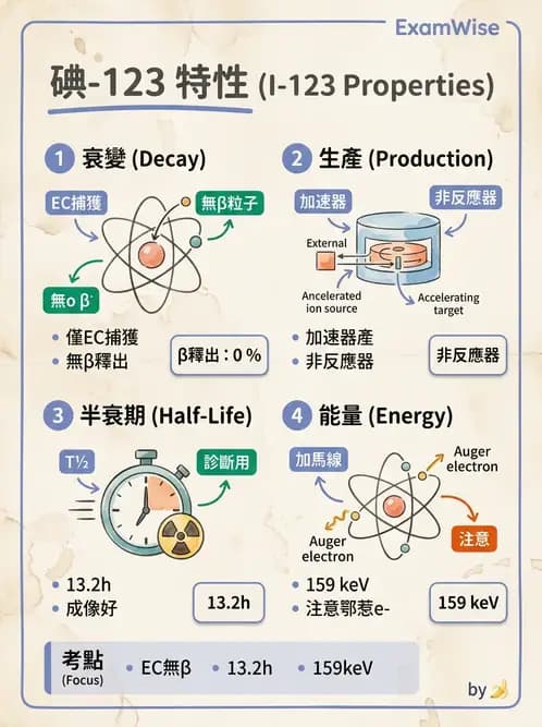 放射 - 核種生產與孳生器 - AI 圖文解析預覽