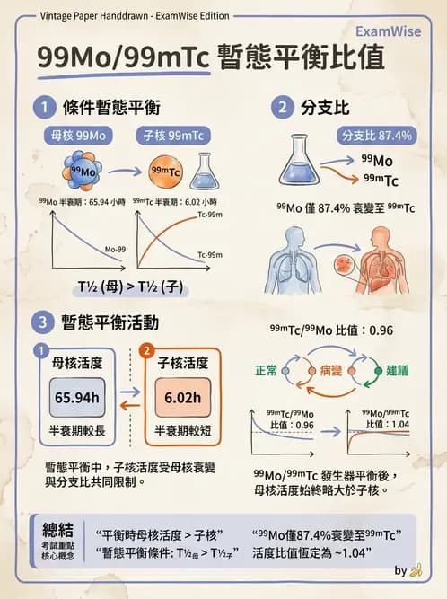 放射 - 核種生產與孳生器 - AI 圖文解析預覽