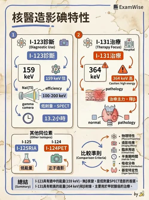 放射 - 核種生產與孳生器 - AI 圖文解析預覽