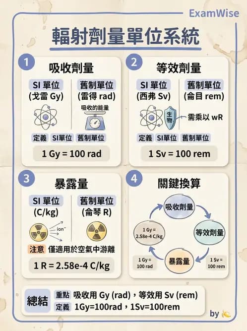 放射 - 輻射安全與保健物理 - AI 圖文解析預覽