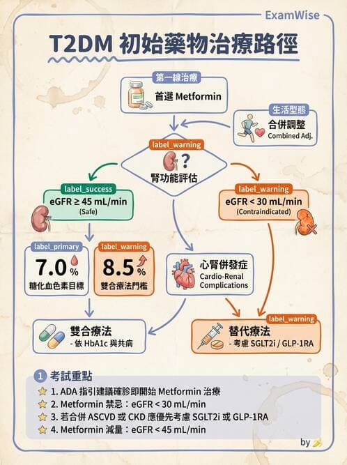 護理師 - 影響新陳代謝及內分泌功能藥物 - AI 圖文解析預覽