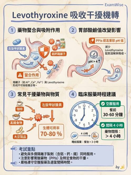 護理師 - 影響新陳代謝及內分泌功能藥物 - AI 圖文解析預覽