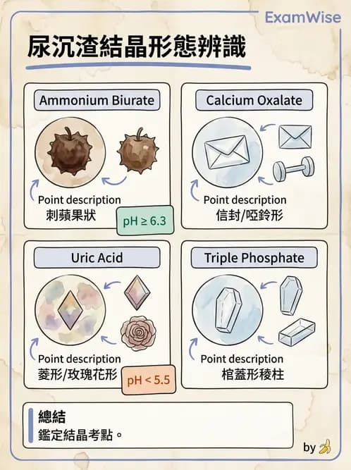 醫檢師 - 尿沉渣鏡檢與物理檢查 - AI 圖文解析預覽