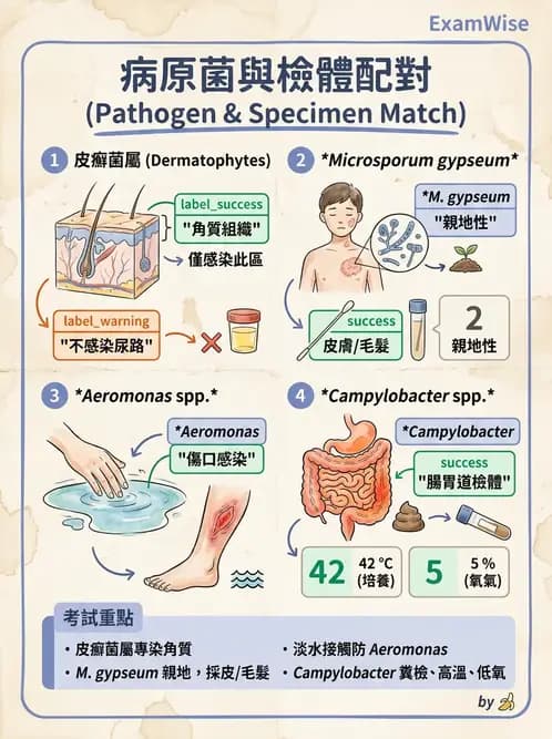 醫檢師 - 皮膚與皮下真菌感染 - AI 圖文解析預覽