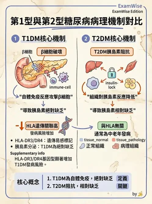醫檢師 - 醣類代謝與糖尿病 - AI 圖文解析預覽