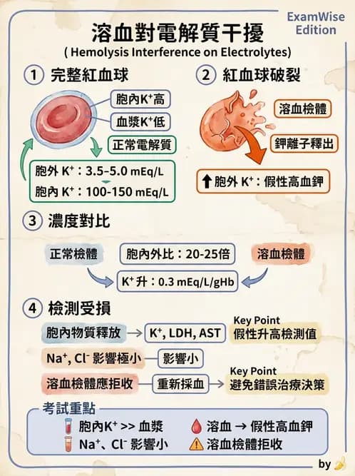 醫檢師 - 電解質與微量元素 - AI 圖文解析預覽