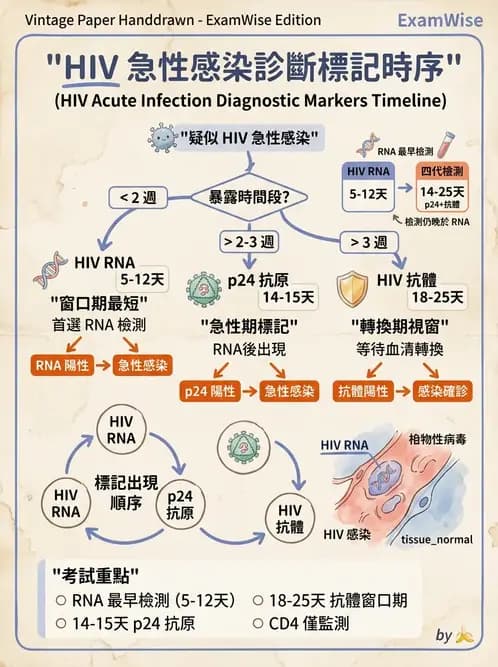 醫檢師 - 反轉錄病毒(HIV/HTLV) - AI 圖文解析預覽