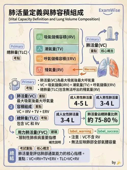 醫檢師 - 肺功能基礎與指標 - AI 圖文解析預覽