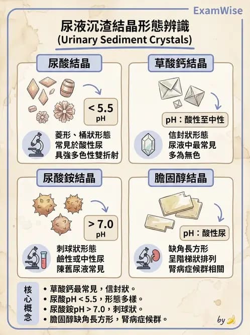 醫檢師 - 尿沉渣鏡檢與物理檢查 - AI 圖文解析預覽