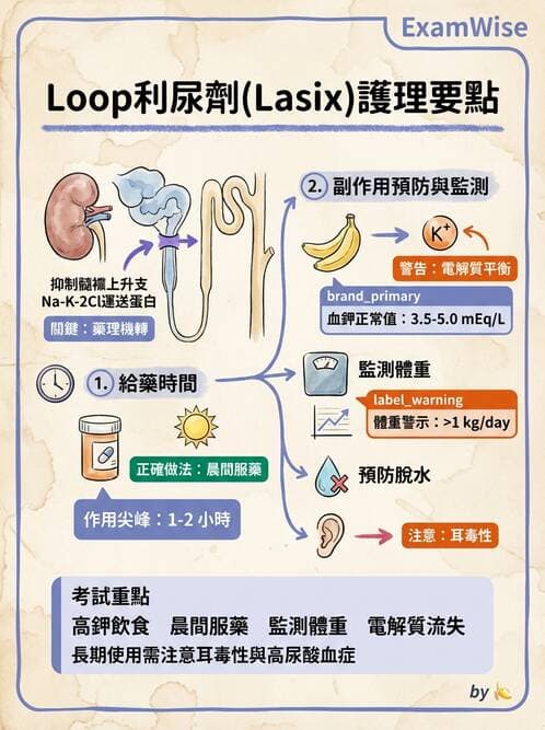 護理師 - 靜脈輸液與電解質平衡 - AI 圖文解析預覽