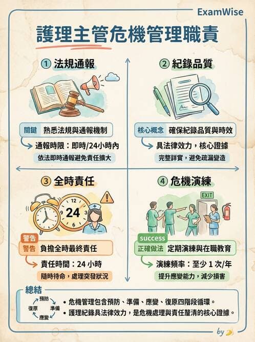 護理師 - 護理法規與倫理困境 - AI 圖文解析預覽