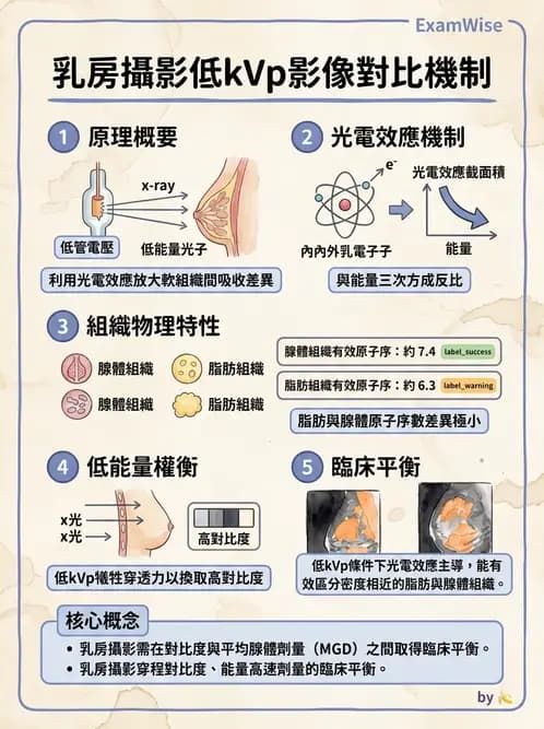 放射 - 乳房攝影裝置與影像品質 - AI 圖文解析預覽