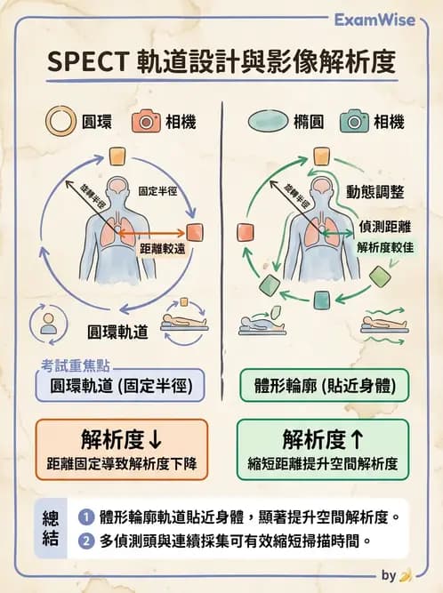 放射 - SPECT掃描參數、設備、衰減校正與QA - AI 圖文解析預覽