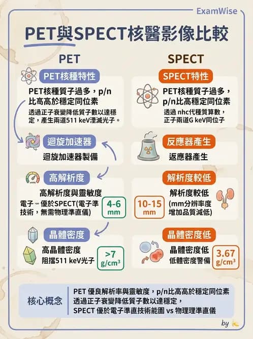 放射 - PET核種與儀器偵測原理 - AI 圖文解析預覽