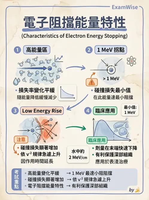 放射 - 電子射束物理特性與劑量分布 - AI 圖文解析預覽