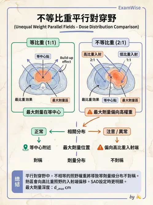 放射 - 射束幾何、照野設計與楔形濾器 - AI 圖文解析預覽