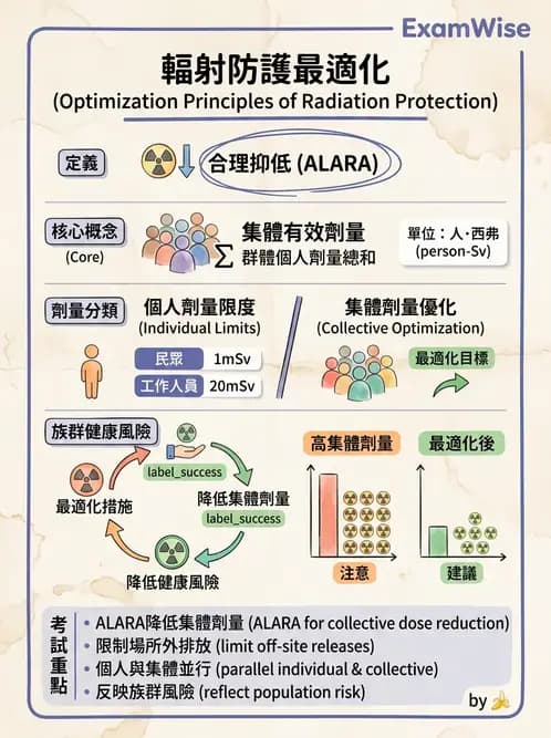 放射 - 劑量標準與防護原則 - AI 圖文解析預覽