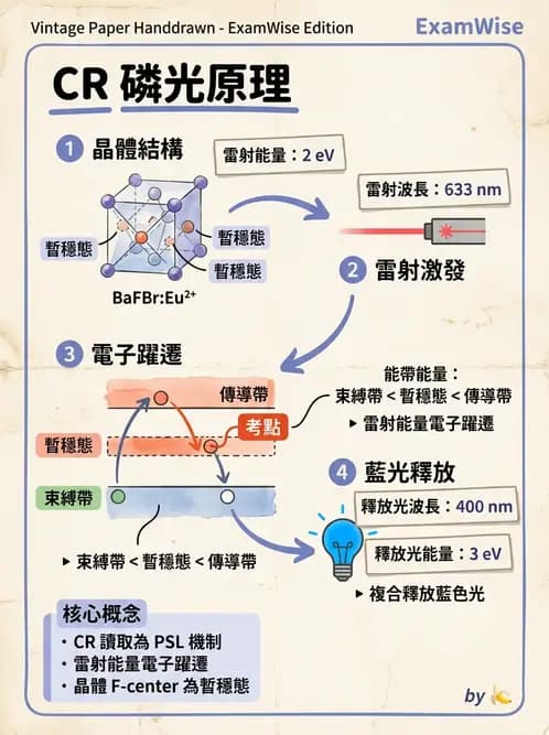 放射 - 電腦放射攝影(CR)原理與應用 - AI 圖文解析預覽