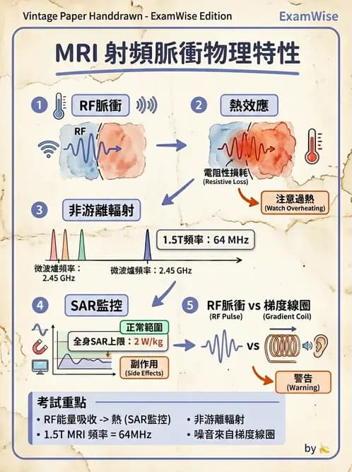 放射 - 磁振造影原理 - AI 圖文解析預覽