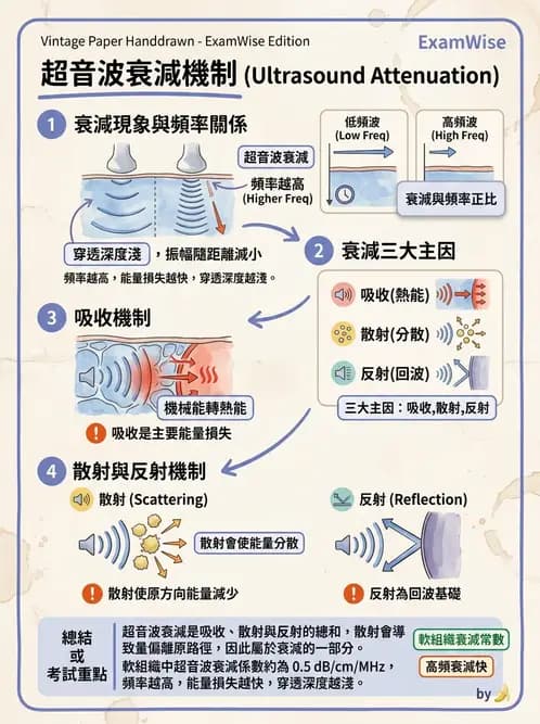 放射 - 超音波物理與技術 - AI 圖文解析預覽