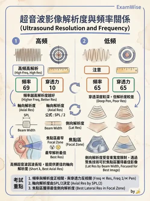放射 - 超音波物理與技術 - AI 圖文解析預覽
