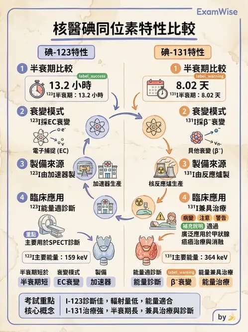 放射 - 核種生產與孳生器 - AI 圖文解析預覽